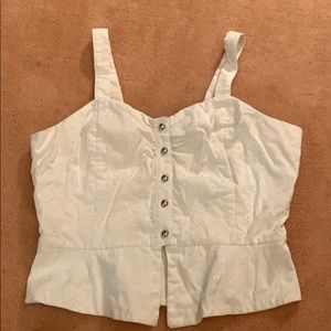 Banjo tank top button shirt